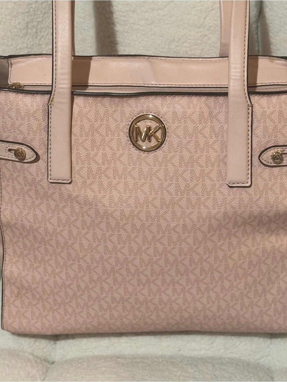 Michael Kors Carmen Large North South Zip Tote (blush pink) - Picture 2 of 13